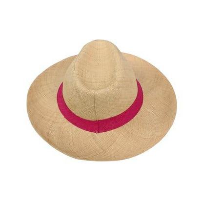 Wide Brim Trilby Fedora Women Panama Straw Sun Hat - hatsXcaps