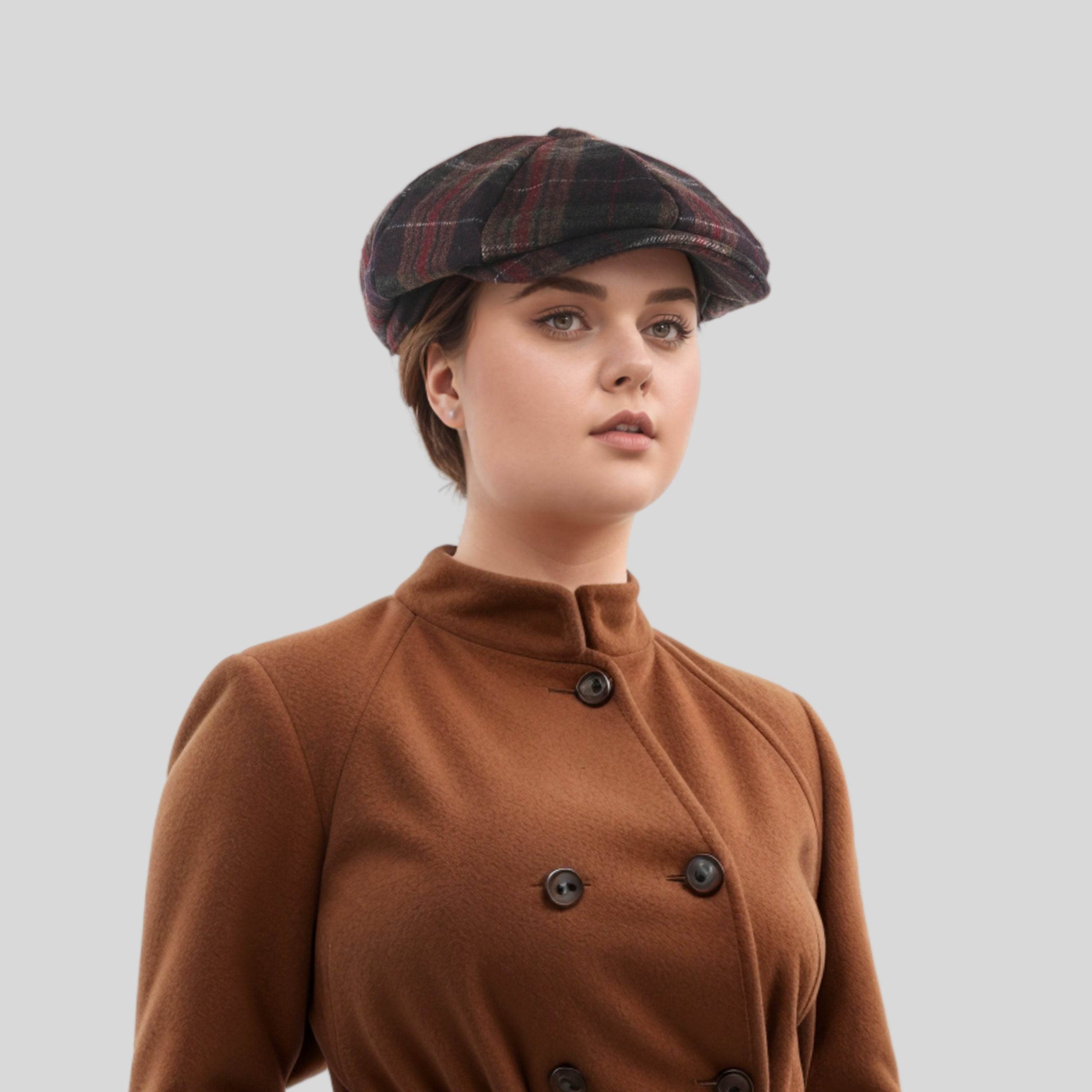 Vintage Gatsby 8-Panel Baker Boy Hat for Men & Women - hatsXcaps