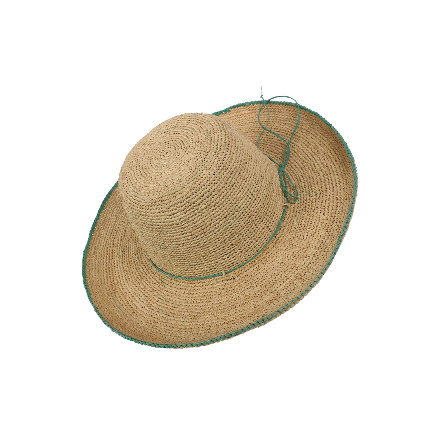 Women Madagascan Raffia Camille Crochet Wide Brim Sun Hats