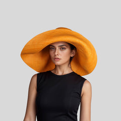 Women's Wide Brim Mimosa Sun Hat for Summer Beach - hatsXcaps